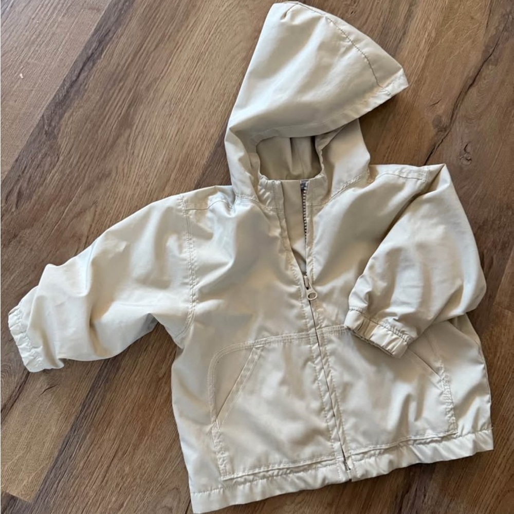 Cream Hooded Jacket for Kids